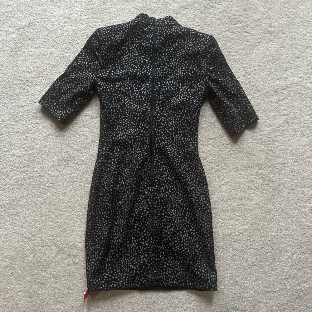 Alice + Olivia Black and Silver Dress
